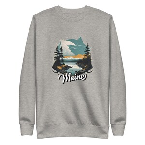 Maine State Unisex Sweatshirt, Maine Lovers Sweatshirt, Trip to Maine, Adventure in Maine, Camping Sweatshirt