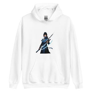 Ninja Kitana Unisex Hoodie, Women Ninja hoodie, Ninja Lover hoodie, Cool Ninja art hoodie