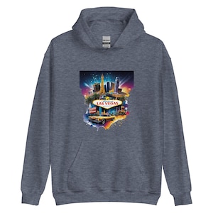 Sudadera unisex de Las Vegas, amantes de Las Vegas, sudadera familiar, sudadera para actividades al aire libre, viaje a Las Vegas