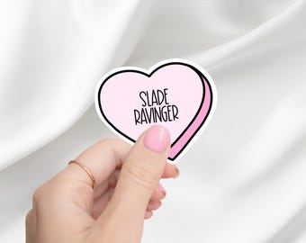 Slade Ravinger Candy Heart Sticker | Bookstagram | Plated Prisoner Merch | Booktok | Gild | Laptop Sticker | Kindle Sticker