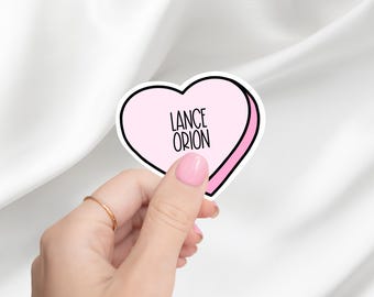 Lance Orion Candy Heart Sticker | Bookstagram | Zodiac Academy Merch | Booktok | Zodiac Academy | Laptop Sticker | Kindle Sticker