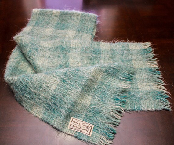 Vintage Andrew Stewart Mohair and Wool Scarf - image 5