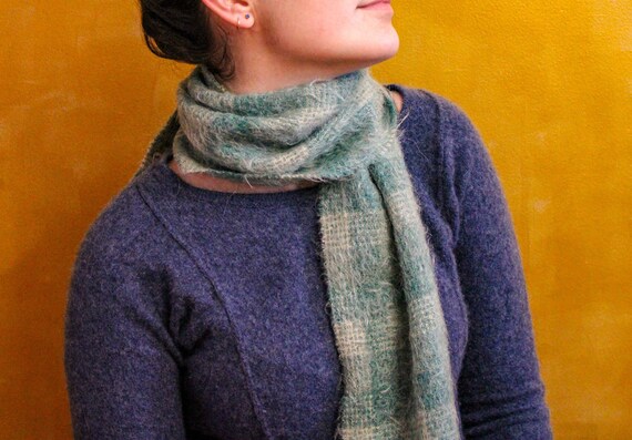 Vintage Andrew Stewart Mohair and Wool Scarf - image 1