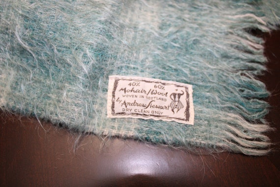 Vintage Andrew Stewart Mohair and Wool Scarf - image 3