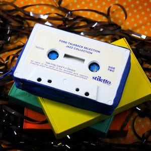 Handmade Cassette Wallet – Ford Talkback Jazz Collection – Upcycled Jazz Gift – Retro Music Wallet – Vintage Music Lover Gift