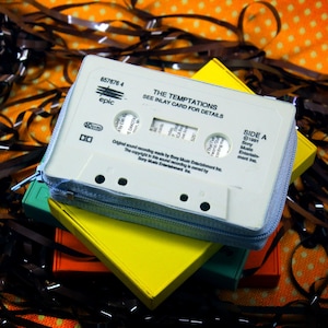 Las Tentaciones - Mi Chica - Banda Sonora de la Película de 1991 - Monedero/Bolso Retro Personalizado con Cinta de Casete Hecho a Mano