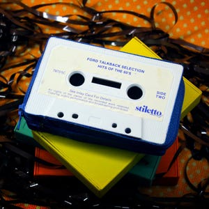 Hits of the 60&#39;s - Pop Retro Custom Hand-Made Cassette Tape Wallet/Purse