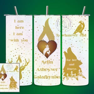 Aelin Galathynius - Officially Licensed Sarah J. maas 20 oz stainless steel tumbler