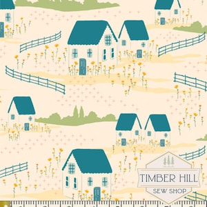 Folkhouse Dream | Marigold Collection by Maureen Cracknell | Quilting Cotton | Half Yard or Fat Quarter