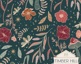 Wildwood Nightfall | Woodland Keeper Collection by Maureen Cracknell for Art Gallery Fabrics | Quilting Cotton | Half Yard or Fat Quarter