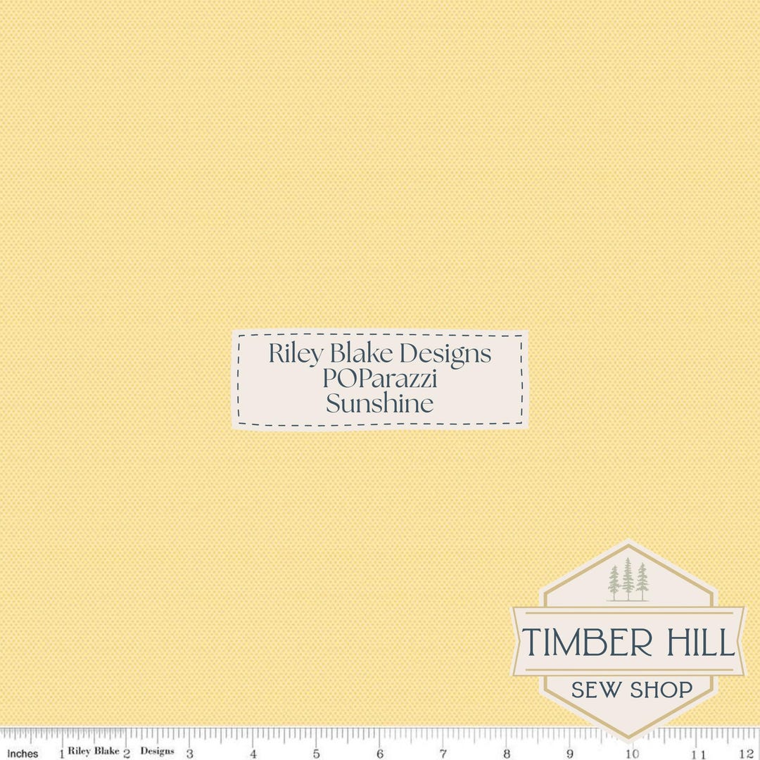 Poparazzi Sunshine | Riley Blake Designs Basics | Premium Quilting ...
