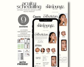Esthetician Template Acuity Scheduling Website Booking DIY Editable Acuity Site Esthetician Service List Estheticians Appointment Book