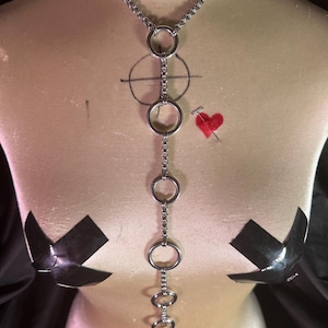 Subari Necklace ONLY Shibari Bondage Jewelry Kinky Gifts Day Collar 24/7 Wear Kink Choker O Ring Submissive Necklace Valentines Day Kink