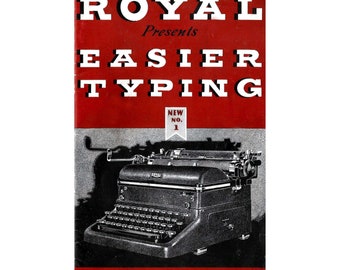 Royal KMM Typemachine-instructiehandleiding. Digitale gebruikershandleiding in het Engels.