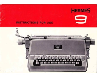 Hermes 9 デスクトップ タイプライターのデジタル ユーザー マニュアル (英語の PDF 操作手順ユーザー ガイド)