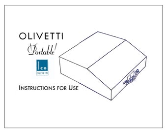 Manuale d'uso digitale per una macchina da scrivere Olivetti MP1 Ico Istruzioni per l'uso PDF digitali Guida per l'utente in inglese