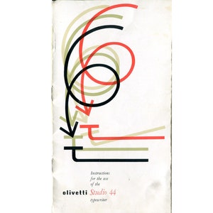 Digital användarmanual för en Olivetti Studio 44 skrivmaskin Digital PDF-bruksanvisning Användarhandbok på engelska