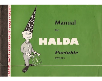Halda モデル P タイプライターのデジタル ユーザー マニュアル デジタル PDF 操作手順 ユーザー ガイド (英語)