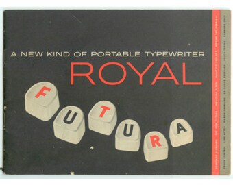 Royal Futura タイプライターのデジタル ユーザー マニュアル (英語の PDF 操作手順ユーザー ガイド)