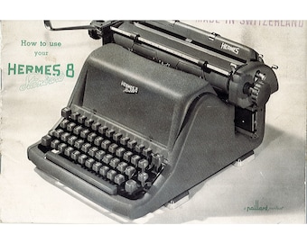 Hermes 8 Desktop Typewriter Gebruikershandleiding Digitale PDF Gebruiksaanwijzing Gebruikershandleiding in het Engels