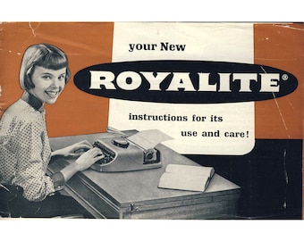 Royal Royalite タイプライターのデジタル ユーザー マニュアル (英語の PDF 操作手順ユーザー ガイド)