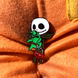Kawaii Jack Skellington - Nightmare Before Christmas Cartoon Pin