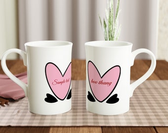 boo thang valentines mug - White 10oz Porcelain Slim Mug