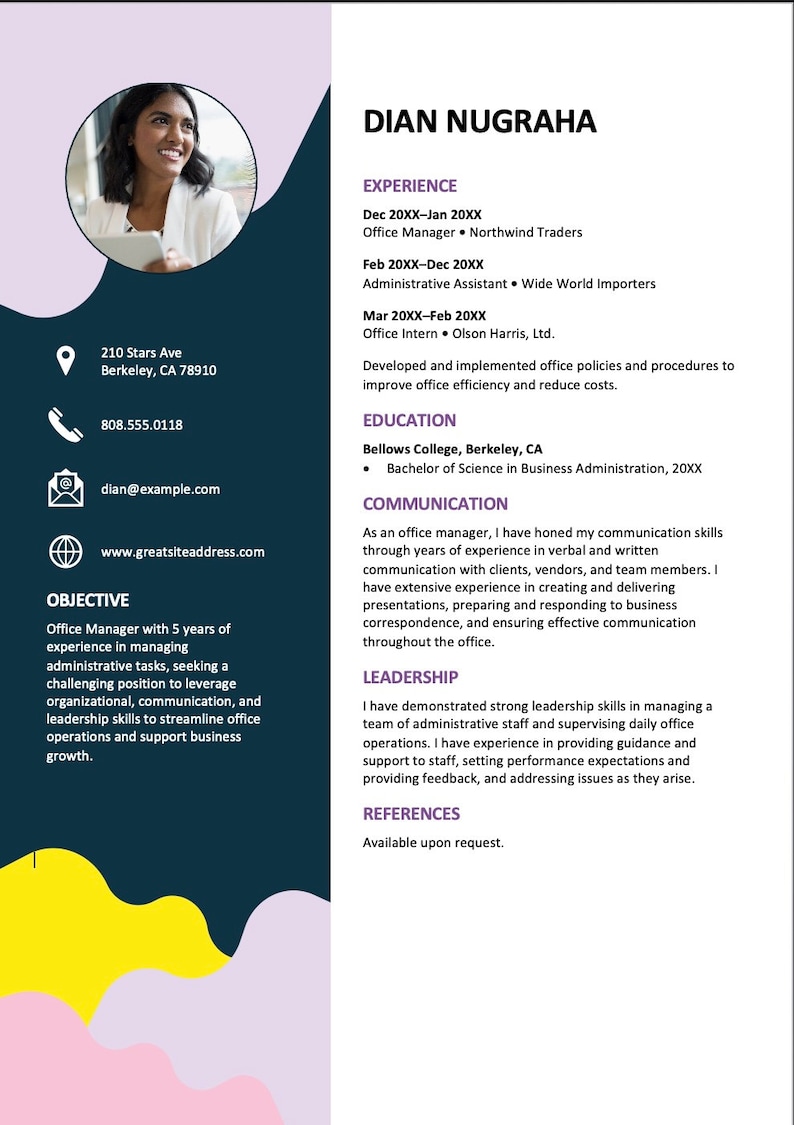 2024 ATS Friendly Resume Templates 5 Resume Templates Included Etsy