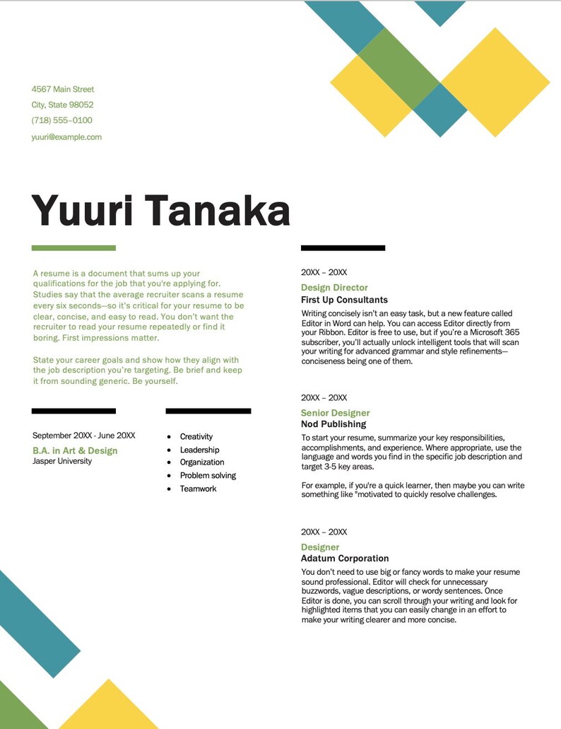 Ats Friendly Resume Template 2024 Ketty Lavena