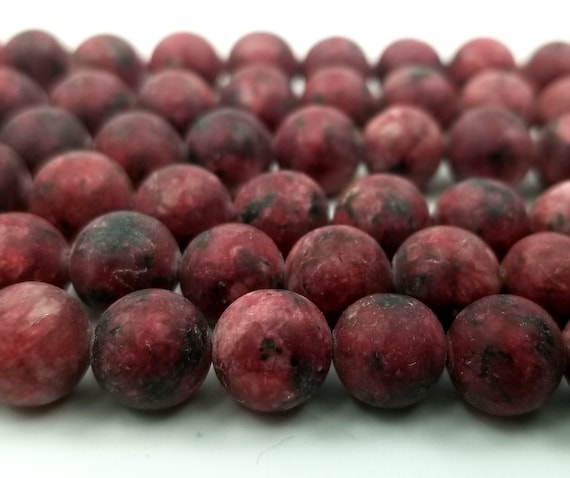 8x5mm Gemma Di Giada Rosso Scuro Sfaccettata Rondelle 8x5mm - Foto 3