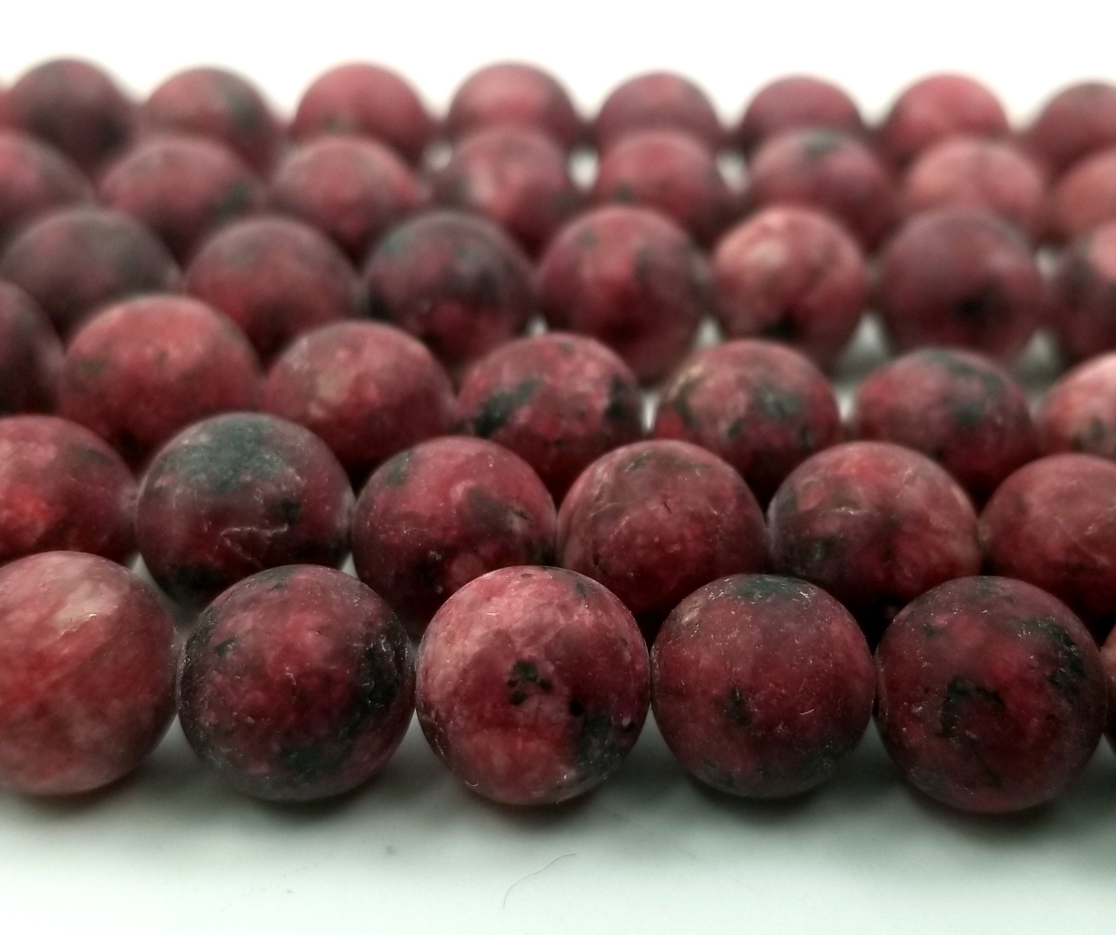 Giada Rossa - Sfera Sfaccettata Da 8mm - Pietre Singole (al Pezzo - Foto 8