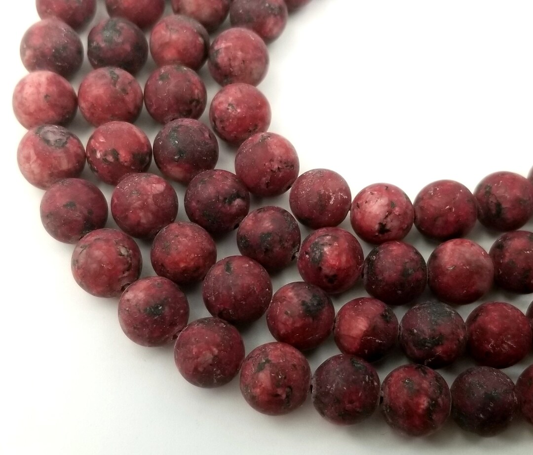 Giada Rossa - Sfera Sfaccettata Da 8mm - Pietre Singole (al Pezzo - Foto 9