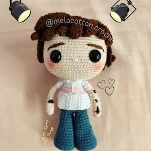 Harry Styles Amigurumi Doll, Harry's House Crochet Figure, Peruvian Acrylic Yarn