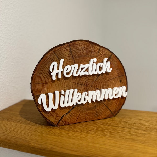 Aufsteller „Herzlich Willkommen“