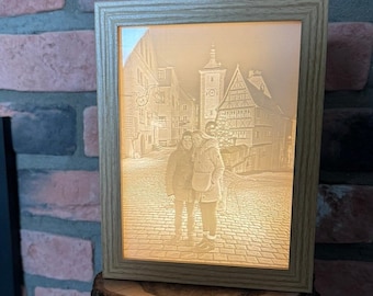 Images 3D personnalisées, lithophane