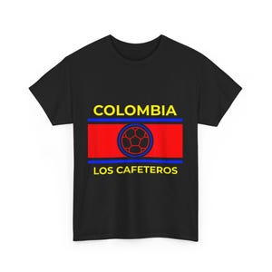 Colombian Soccer Unisex Heavy Cotton Tee, FUTBOL COLOMBIANO Los Cafeteros, Colombia Football Shirt, Soccer Fan Gift, South American Sports
