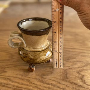 Ceramica firmata / Tazza in ceramica con manico / Ceramica vintage Toller / Ceramica fatta a mano