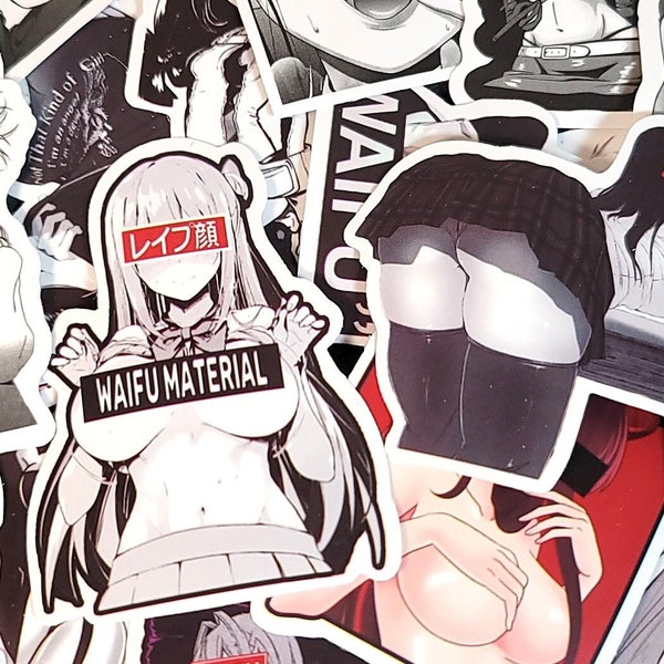 Assorted Waifu Anime girl stickers - Anime Babes NSFW