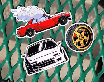 JDM Car Classic Sticker Set - Vinyl Custom Racing and Car Stickers - Etsy