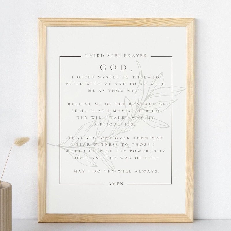 Third Step Prayer Etsy