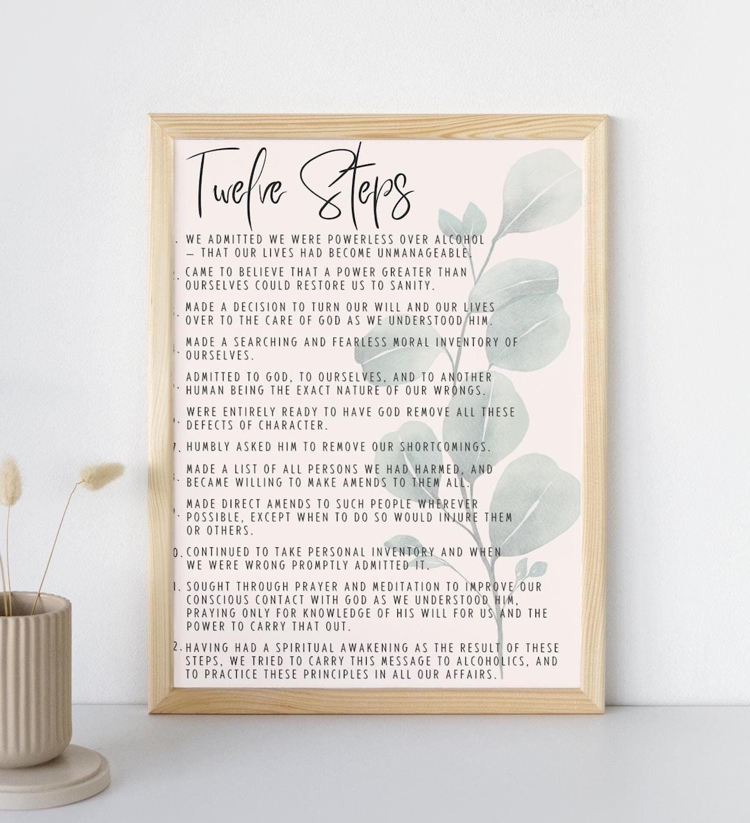 Twelve Steps (off White) - DIGITAL DOWNLOAD - Sobriety - Recovery ...