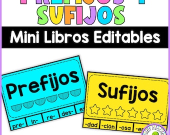 Spanish Prefixes Suffixes Flip Books | Morphological Awareness (Digital Download)