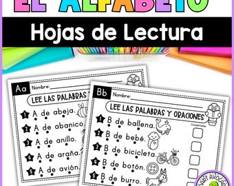 Spanish Alphabet Reading Practice: Printable Initial Reading Sheets