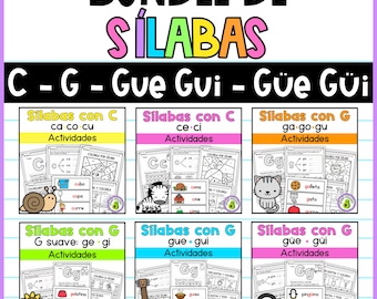 Spanish Syllables Printable Activities: K-2 Literacy (PDF Download)