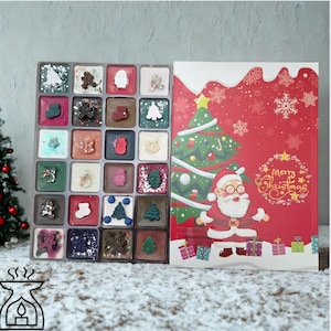 Christmas Advent Calendar Wax Melts - Unique Scents - Holiday Countdown - Handmade Gift