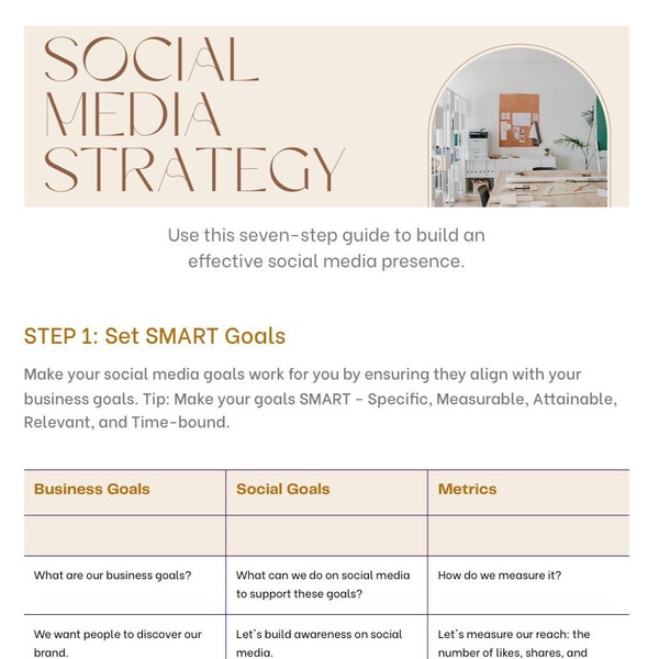 Social Media Strategy I Use this seven-step game plan to build an effective social media presence.