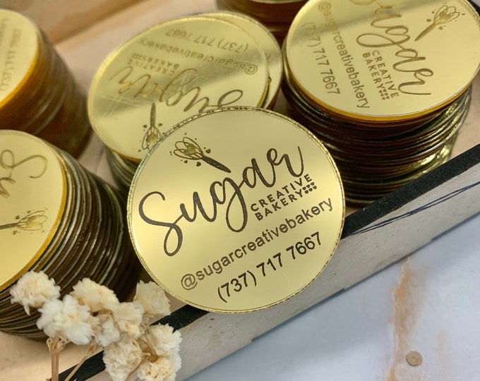 Acrylic Mirror Tags, Engraved Acrylic Tags, Acrylic Charms, Acrylic Tag