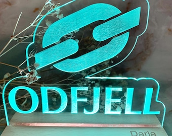 Custom LED Logo Lamp: Personalized Acrylic Engraved Night Light