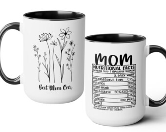 Best Mom Coffee Mug Mother's Day Gift Coffee Cup Mothers Day Gift Coffee Mug Gifts For Mom Floral Print Gifts for Mom Gift for Mom Tea Cup