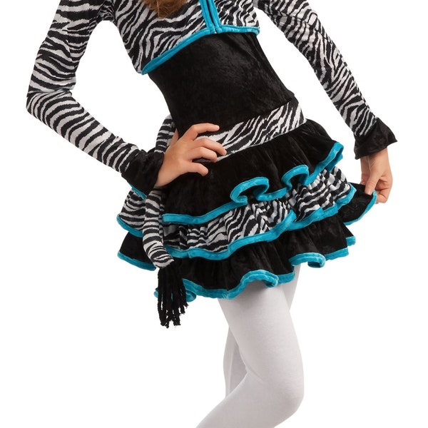 Kids Girl's Zebra Costume